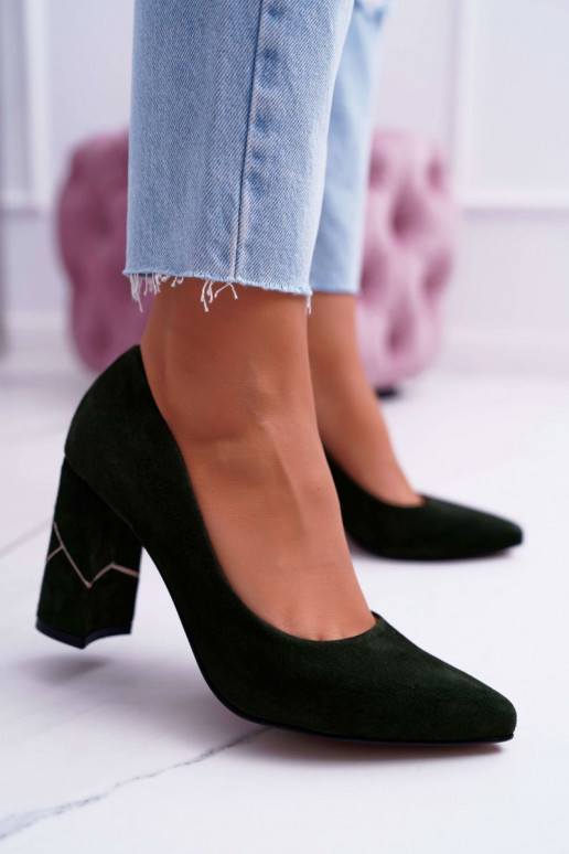 Obuv  Laura Messi ze semiše zelené 2050 Obuv  Laura Messi ze semiše zelené 2050