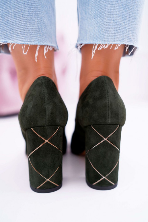 Obuv  Laura Messi ze semiše zelené 2050 Obuv  Laura Messi ze semiše zelené 2050