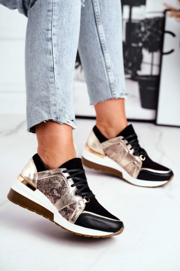 Tenisky zlaté barvy Nicole 2465 2