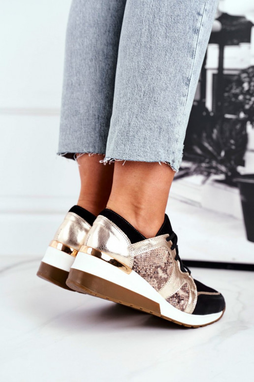 Tenisky zlaté barvy Nicole 2465