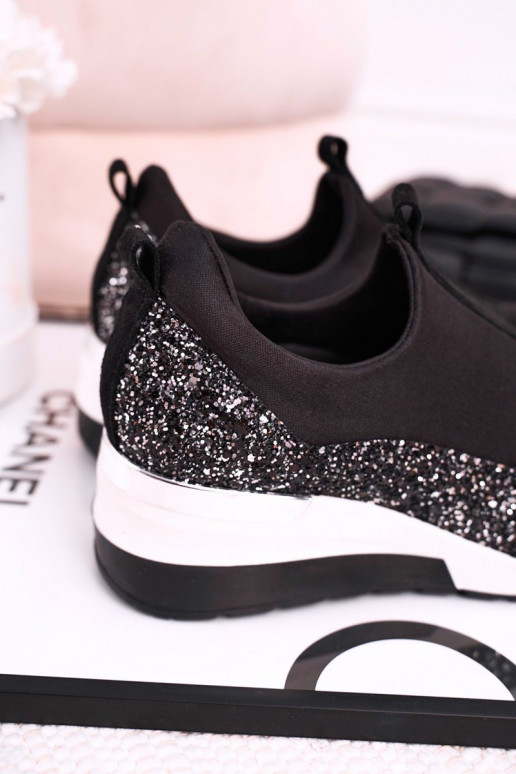  Tenisky Černé stříbrné barvy Frances