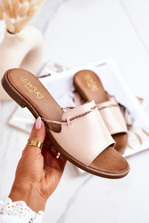 Pantofle  Shoes 3047 béžové