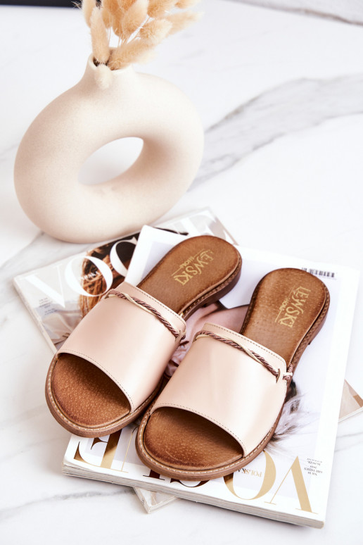 Pantofle  Shoes 3047 béžové