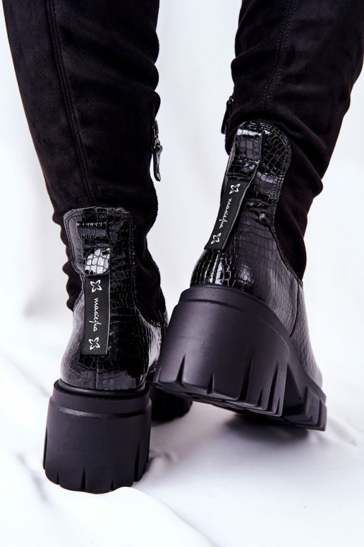 dlouhé boty   Černé 05260-01  dlouhé boty   Černé 05260-01