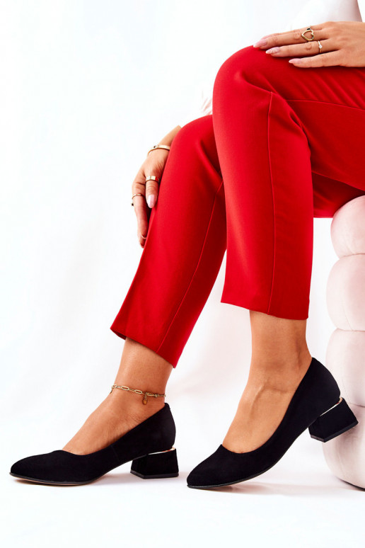 Semišové boty  3118 Černé Semišové boty  3118 Černé