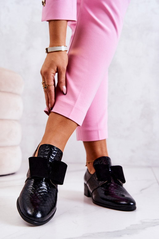  s imitací hadí kůže boty Černé Marleigh