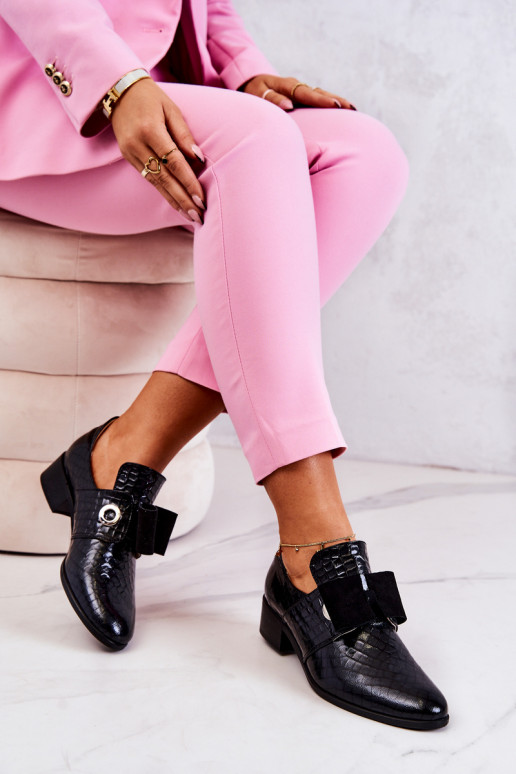  s imitací hadí kůže boty Černé Marleigh