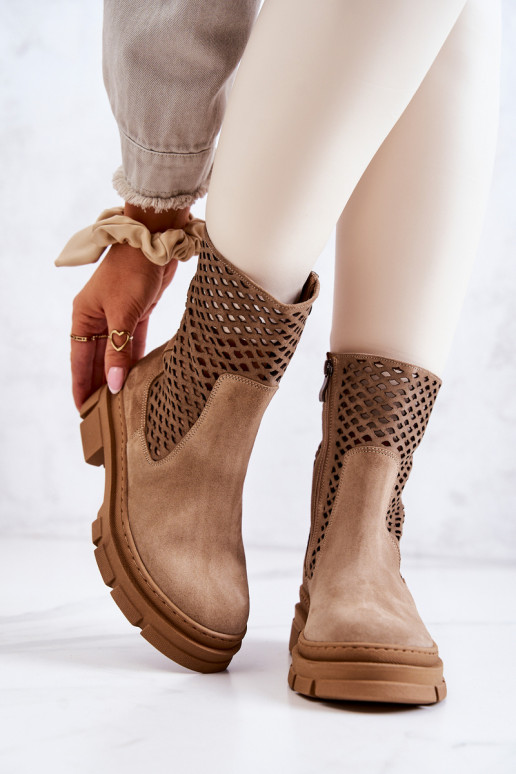 Dřeváky Dámské boty Nicole hnědá 2711 Dřeváky Dámské boty Nicole hnědá 2711