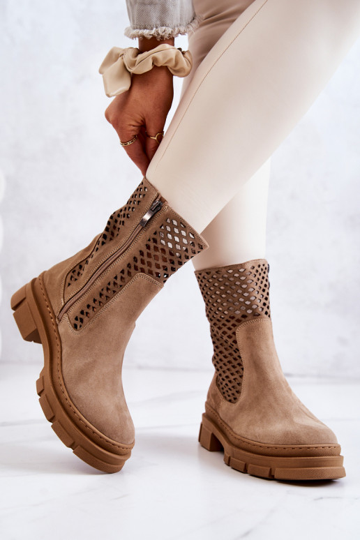 Dřeváky Dámské boty Nicole hnědá 2711 Dřeváky Dámské boty Nicole hnědá 2711