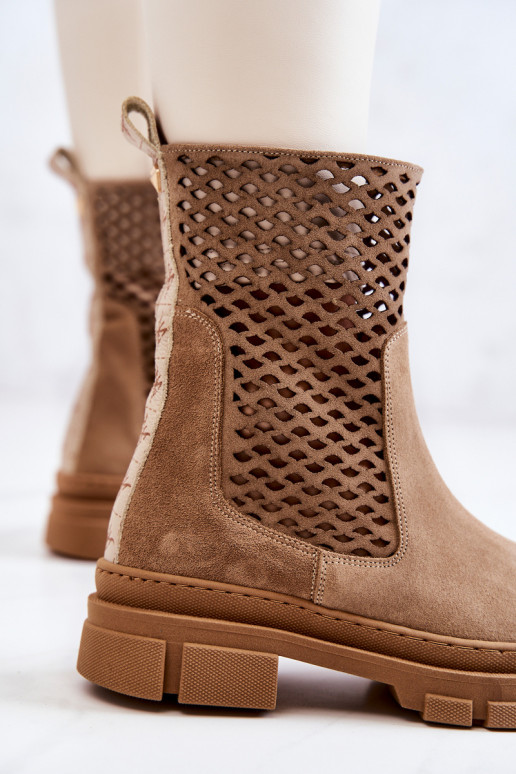 Dřeváky Dámské boty Nicole hnědá 2711 Dřeváky Dámské boty Nicole hnědá 2711