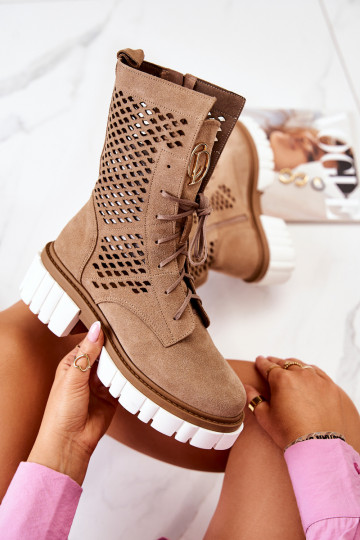   boty  Nicole hnědá 2706 2