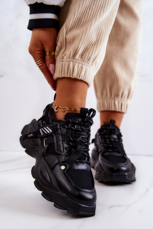 tenisky Tenisky GOE JJ2N4083 Černé tenisky Tenisky GOE JJ2N4083 Černé