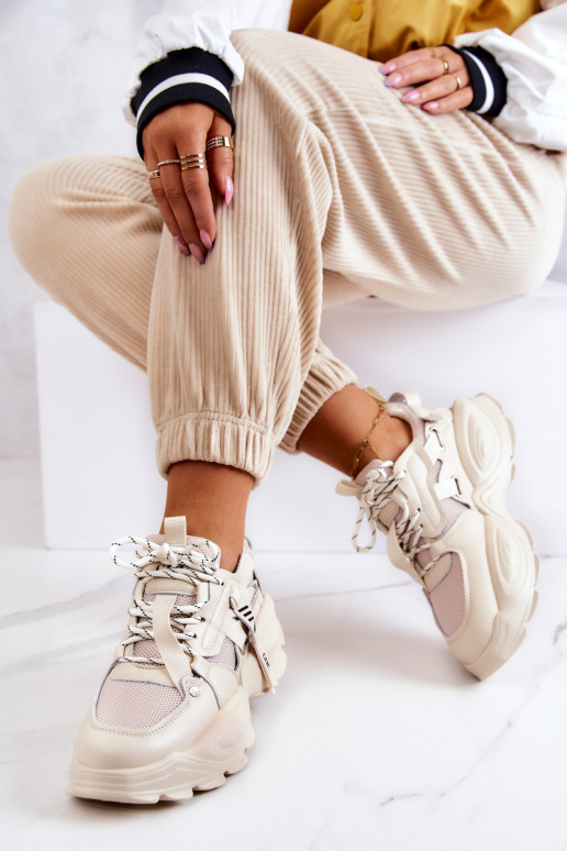 tenisky Tenisky GOE JJ2N4082 béžové tenisky Tenisky GOE JJ2N4082 béžové