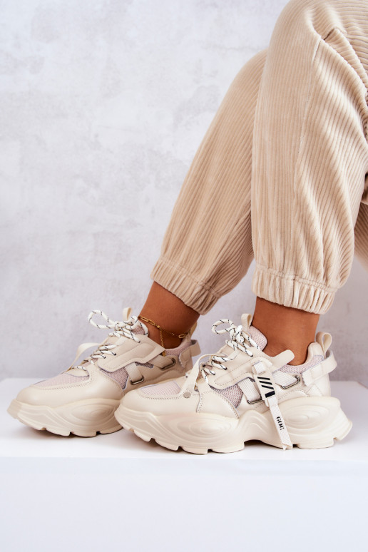 tenisky Tenisky GOE JJ2N4082 béžové tenisky Tenisky GOE JJ2N4082 béžové