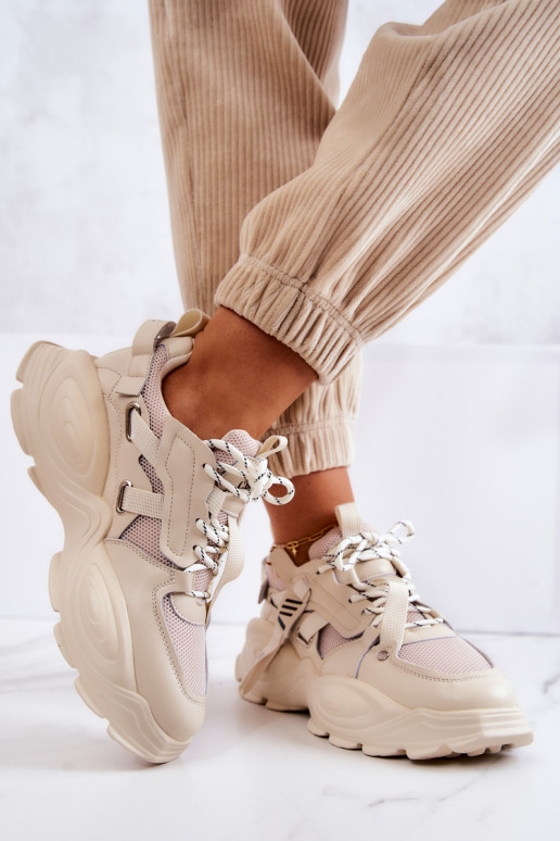 tenisky Tenisky GOE JJ2N4082 béžové tenisky Tenisky GOE JJ2N4082 béžové