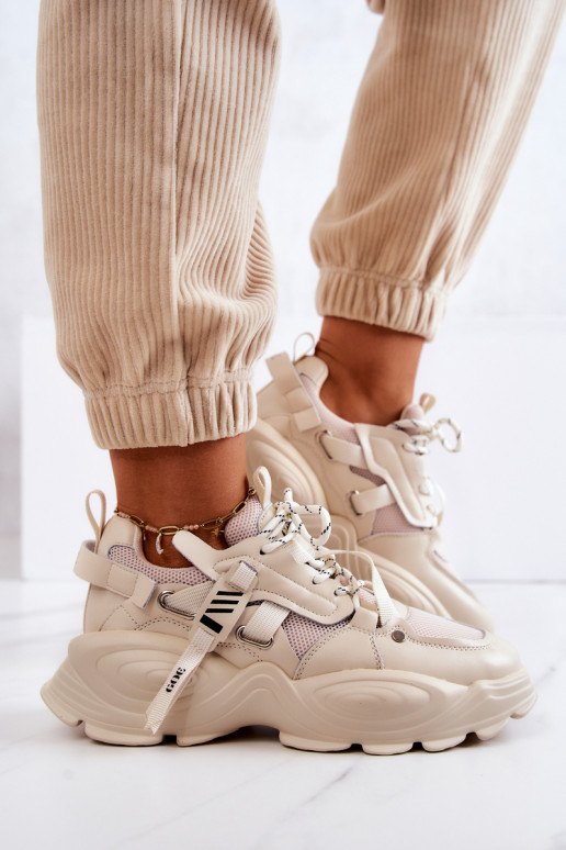 tenisky Tenisky GOE JJ2N4082 béžové tenisky Tenisky GOE JJ2N4082 béžové