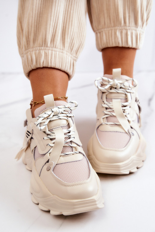 tenisky Tenisky GOE JJ2N4082 béžové tenisky Tenisky GOE JJ2N4082 béžové