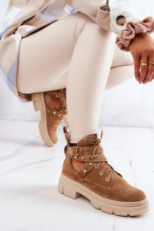 ze semiše  Dřeváky hnědáEverly ze semiše  Dřeváky hnědáEverly