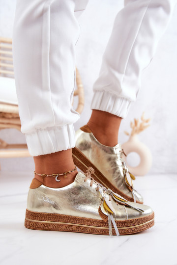 boty  04550-25 zlaté barvy 2