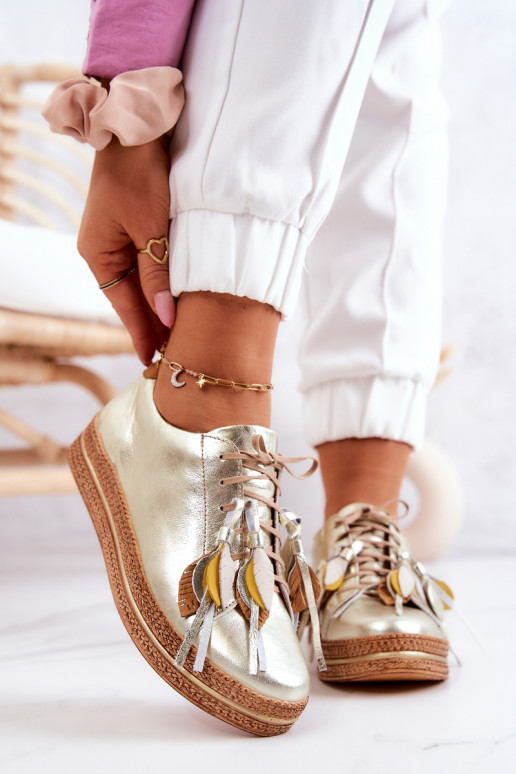 boty  04550-25 zlaté barvy  boty  04550-25 zlaté barvy