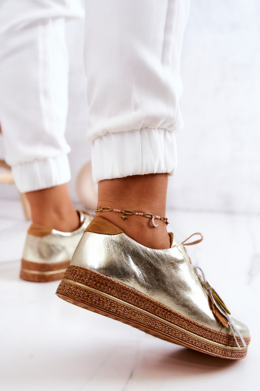 boty  04550-25 zlaté barvy  boty  04550-25 zlaté barvy