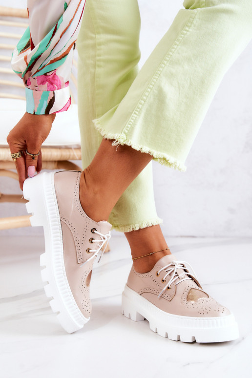 boty se srdíčky béžové Curtis  boty se srdíčky béžové Curtis