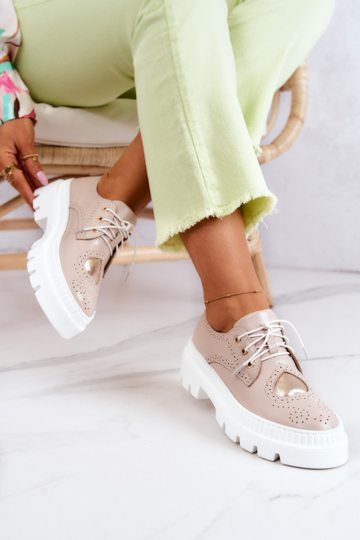 boty se srdíčky béžové Curtis  boty se srdíčky béžové Curtis