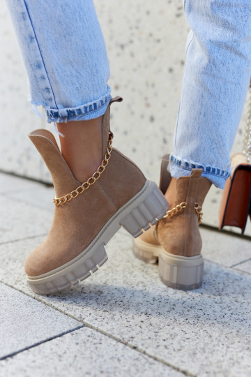 Semišové boty Výstřih hnědáLemar Forget Me 2