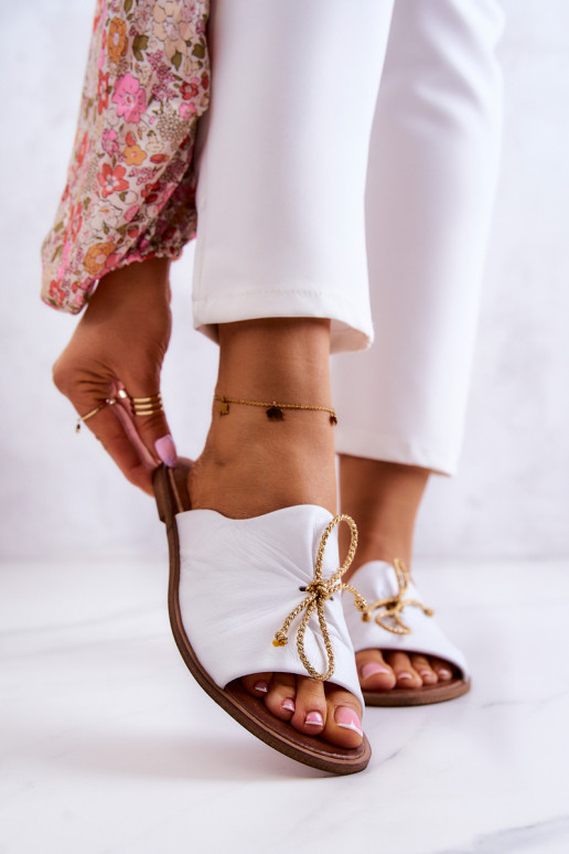 Zazoo  2659 Dámské pantofle bílé