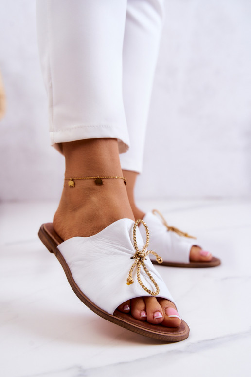 Zazoo  2659 Dámské pantofle bílé