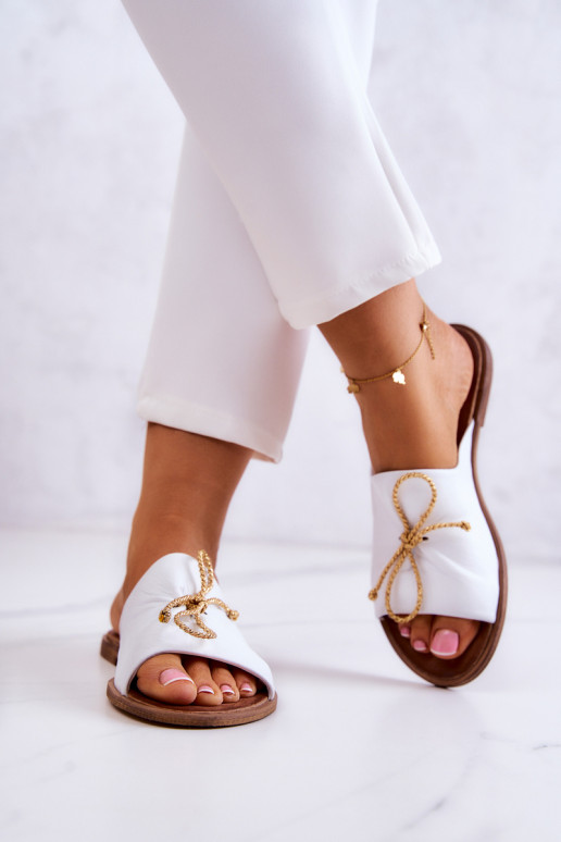 Zazoo  2659 Dámské pantofle bílé