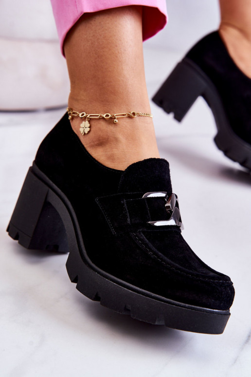 Elegantní styl boty s podpatky se stylovým detailem Černé Lemar Harmell Elegantní styl boty s podpatky se stylovým detailem Černé Lemar Harmell