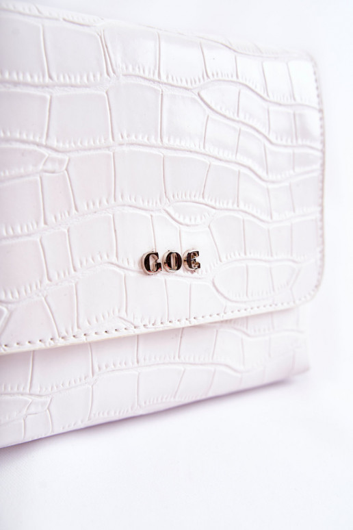 Skórzana Malá kabelka GOE ZNJ035 bílá