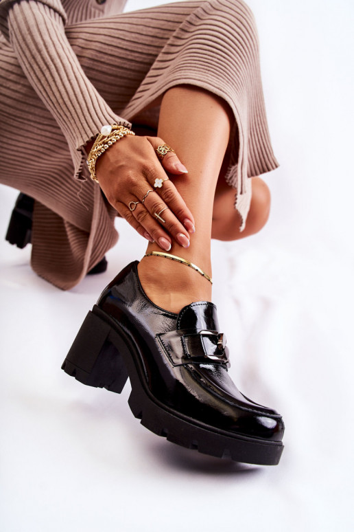 Elegantní styl boty s podpatky  Černé Lemar Harmell Elegantní styl boty s podpatky  Černé Lemar Harmell