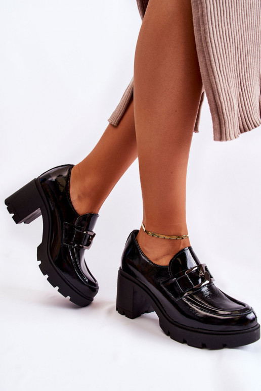 Elegantní styl boty s podpatky  Černé Lemar Harmell Elegantní styl boty s podpatky  Černé Lemar Harmell