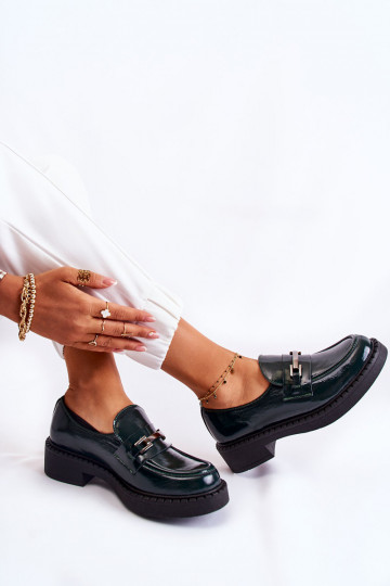 s efektem laku boty  zelené Lemar Hestill 2