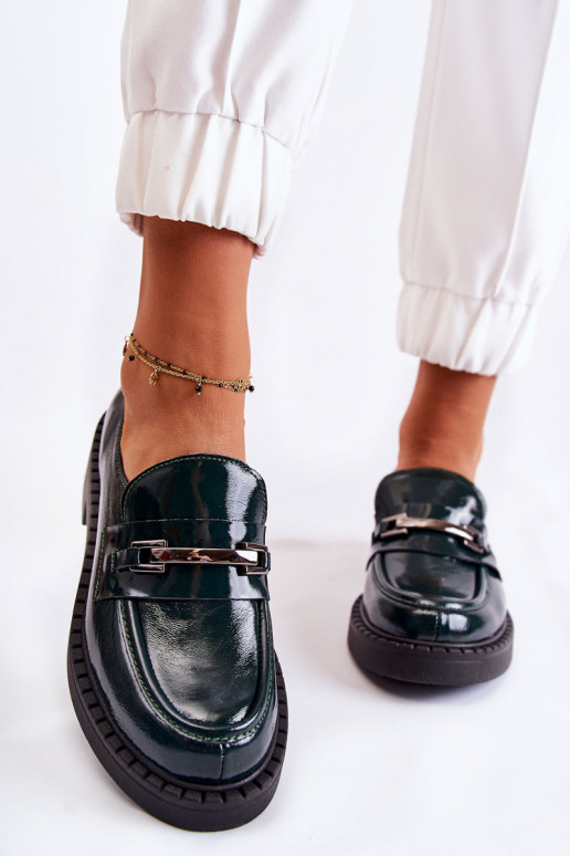 s efektem laku boty  zelené Lemar Hestill s efektem laku boty  zelené Lemar Hestill