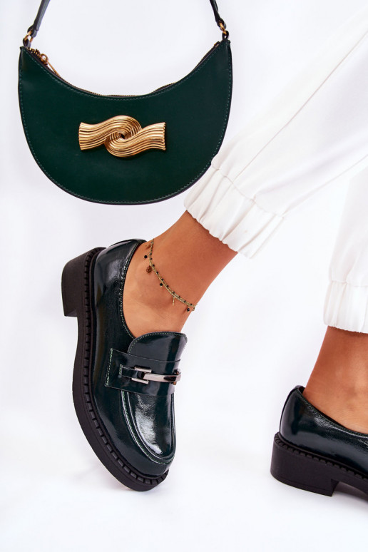 s efektem laku boty  zelené Lemar Hestill s efektem laku boty  zelené Lemar Hestill