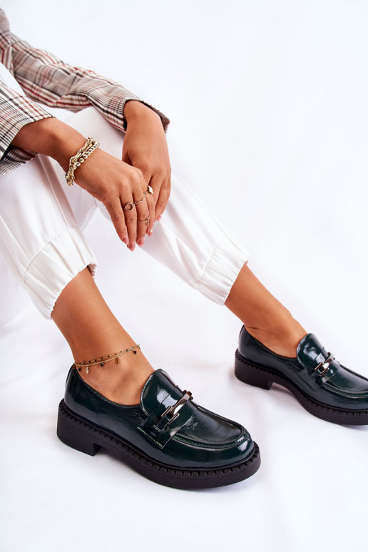 s efektem laku boty  zelené Lemar Hestill s efektem laku boty  zelené Lemar Hestill