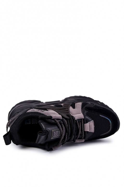 Sportovní styl boty Big Star KK174054 Černé   Sportovní styl boty Big Star KK174054 Černé