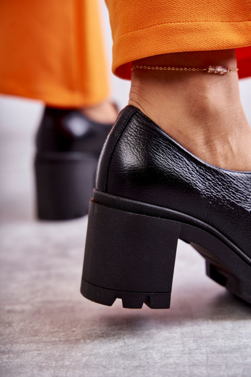 boty s podpatky se zlatými detaily Černé Lemar Mikeyla  boty s podpatky se zlatými detaily Černé Lemar Mikeyla