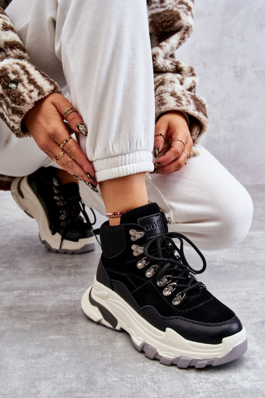 tenisky GOE KK2N4098 Černé   tenisky GOE KK2N4098 Černé