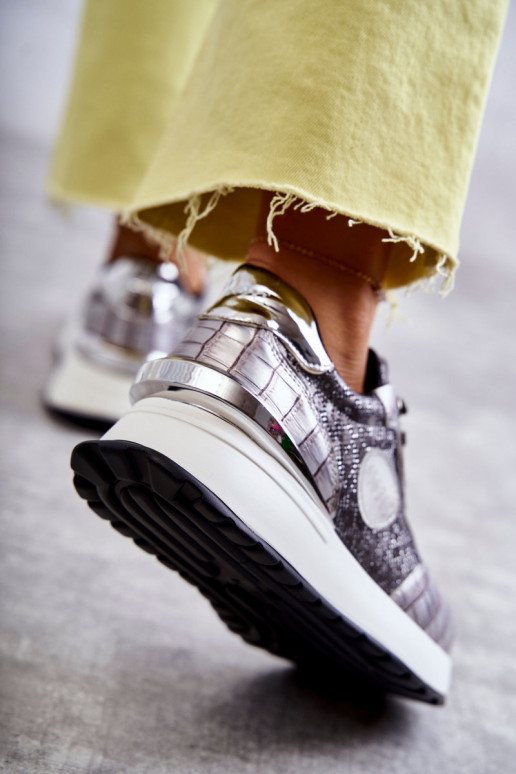 tenisky  GOE KK2N4083 stříbrné barvy  tenisky  GOE KK2N4083 stříbrné barvy