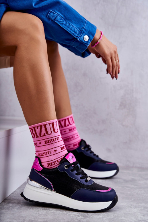 tenisky  GOE KK2N4081 Černé a-tmavě modrá  tenisky  GOE KK2N4081 Černé a-tmavě modrá