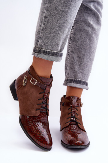 Dámské podpatky   5743A-02 hnědá