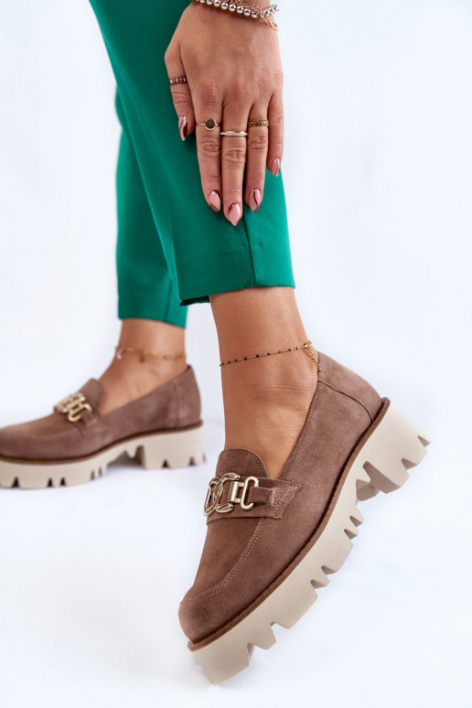 ze semiše boty s ornamenty Laura Messi 2489 hnědá ze semiše boty s ornamenty Laura Messi 2489 hnědá