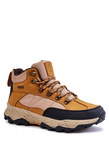 turistické boty zateplené Cross  KK1R4020C Camel