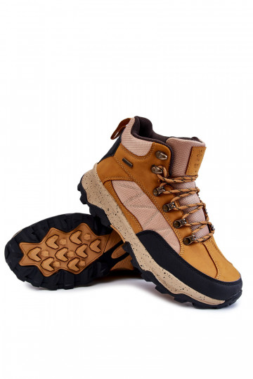 turistické boty zateplené Cross  KK1R4020C Camel 2