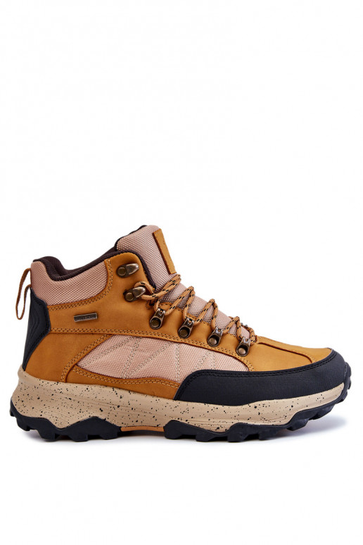 turistické boty zateplené Cross  KK1R4020C Camel  turistické boty zateplené Cross  KK1R4020C Camel