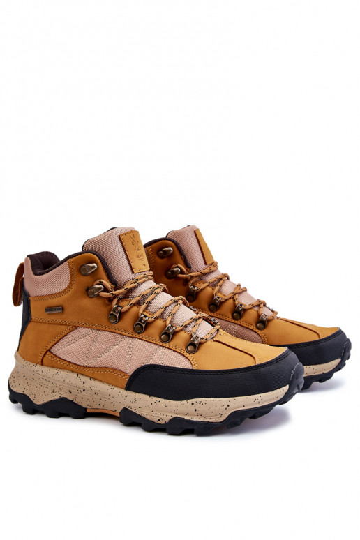 turistické boty zateplené Cross  KK1R4020C Camel  turistické boty zateplené Cross  KK1R4020C Camel